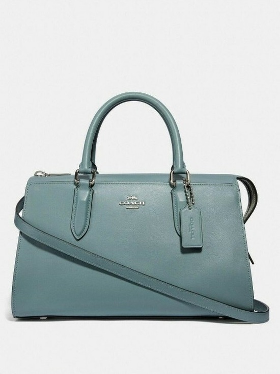 Coach Handbags - Coach Satchel in Dusty Teal Blue